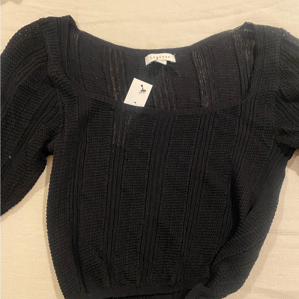 Black Topshop knit shirt